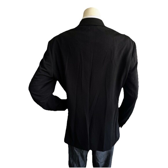 New Barabas Men Blazer 46R Formal Dinner Jacket Gold Buttons Slim Fit Black - Picture 7 of 16
